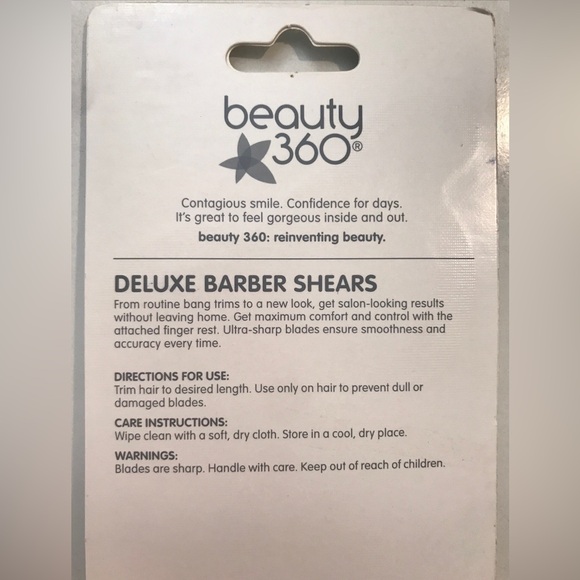 NEW Beauty 360 Deluxe 6 1/2 inches Stainless Steel Barber Shears Shears - Picture 3 of 6